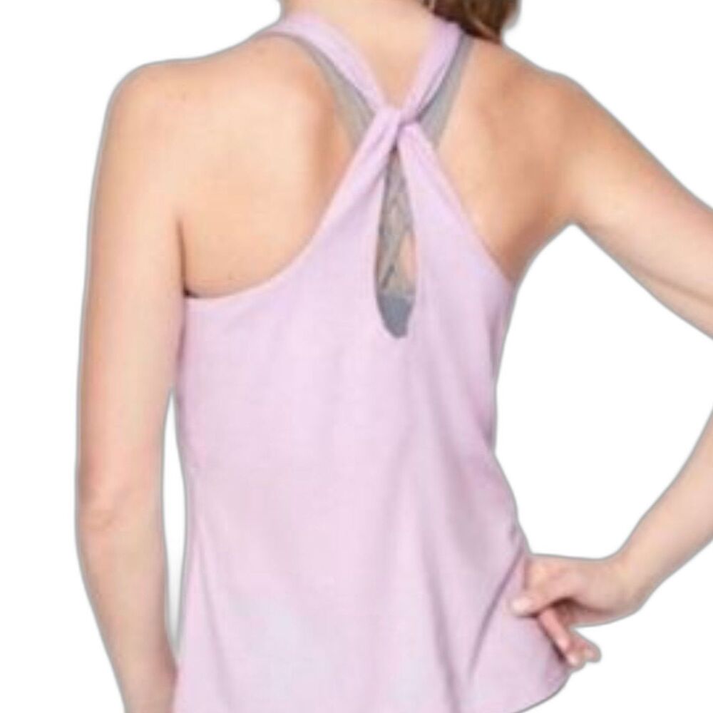 Athleta Essence Hanging Crossback Lilac Tank Size S